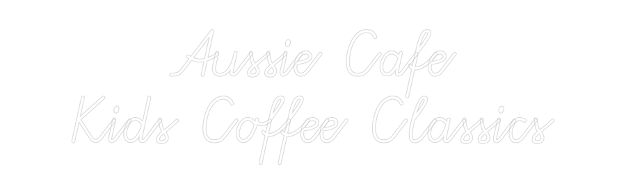 Custom Neon: Aussie Cafe
...