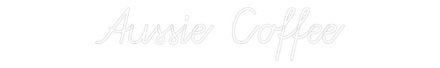 Custom Neon: Aussie Coffee