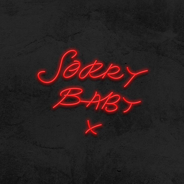 Sorry Baby Neon Sign Bedroom LED -  Killing Eve TV Show