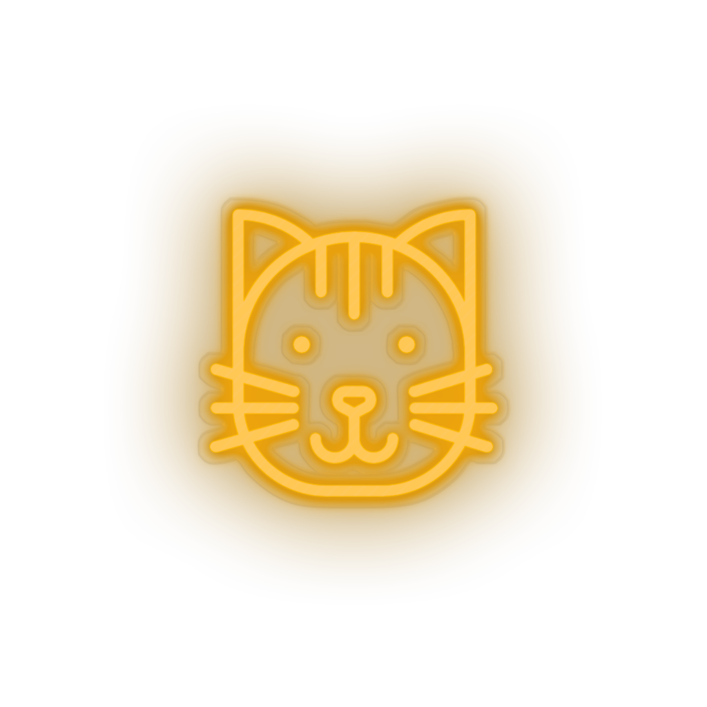 warm_white cat led animal carnivore cartoon cat house pet pet zoo neon factory