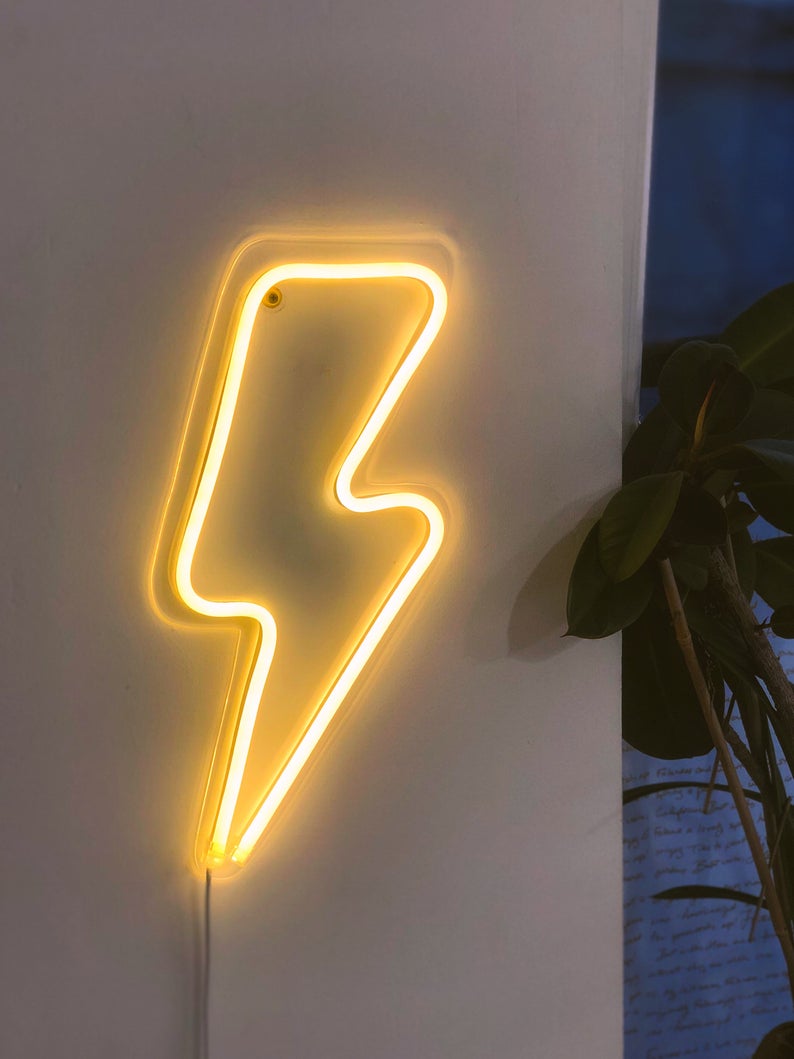 Lightning Bolt Neon Sign