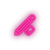Pencil Erase Back to school education erase pencil student study write Neon led factory