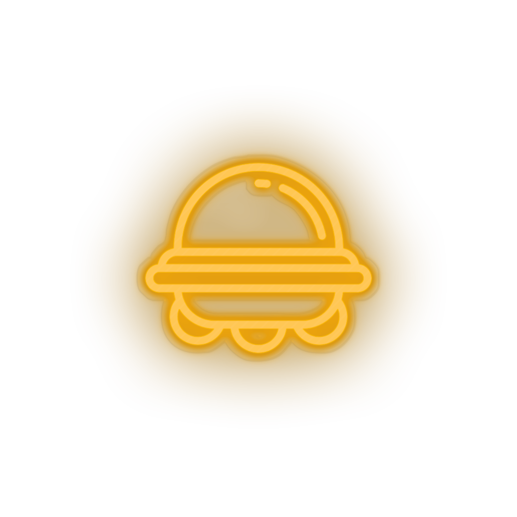 warm_white ufo led adventure alien astronomy outer space space space ship ufo neon factory