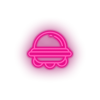 pink ufo led adventure alien astronomy outer space space space ship ufo neon factory