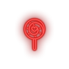 red candy led candy lollipop love relationship romance sweet valentine day neon factory