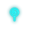 ice_blue candy led candy lollipop love relationship romance sweet valentine day neon factory