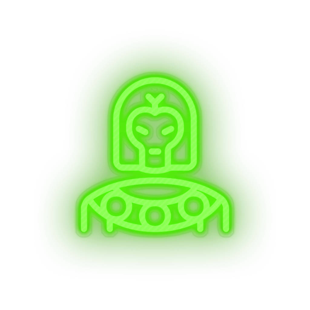 green character famous led neon factory