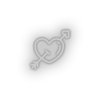 white fall_in_love led arrow fall in love heart love relationship romance valentine day neon factory
