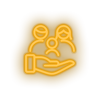 warm_white family parent hold children human person hand parents child kid baby led neon factory