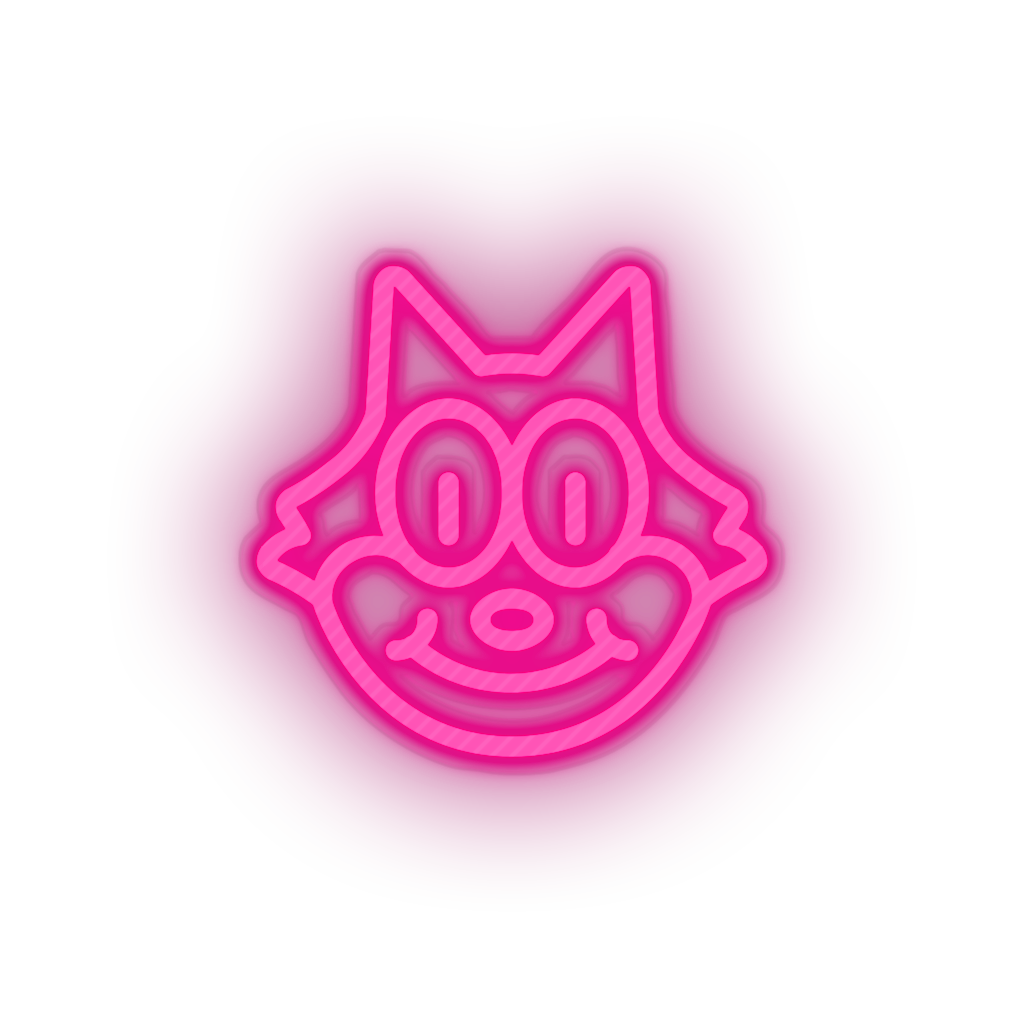 pink famous character cat led neon factory