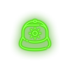 green hat led beach cap fashion hat holiday summer vacation neon factory