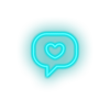ice_blue i_love_you led bubble heart I love you love relationship romance valentine day neon factory