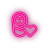 infant family children newborn heart child kid baby Neon led factory