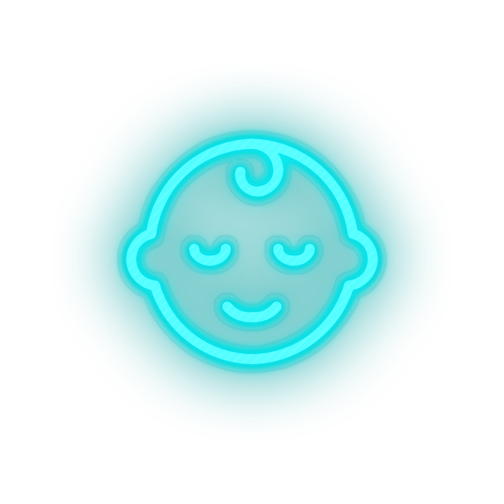 ice_blue kid infant baby child children family led neon factory