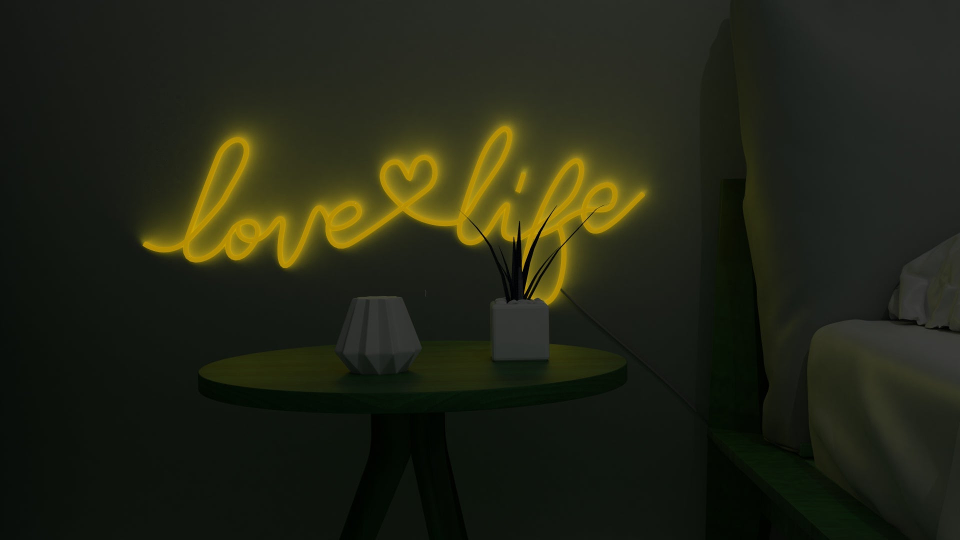 Love life neon sign