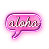 Neon Aloha Sign Hawaii