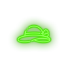 green pamela_hat led beach cap fashion holiday pamela hat summer vacation neon factory