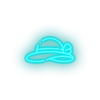 ice_blue pamela_hat led beach cap fashion holiday pamela hat summer vacation neon factory