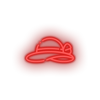 red pamela_hat led beach cap fashion holiday pamela hat summer vacation neon factory