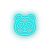 ice_blue panda led animal bear cartoon fauna herbivore panda zoo neon factory