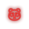 red panda led animal bear cartoon fauna herbivore panda zoo neon factory