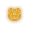 warm_white panda led animal bear cartoon fauna herbivore panda zoo neon factory