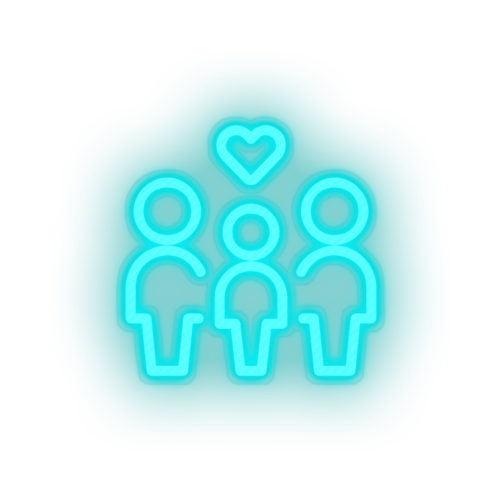 parent family person human children heart parents child kid baby Neon led factory