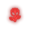 red rose led flower gift love relationship romance rose valentine day neon factory