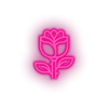pink rose led flower gift love relationship romance rose valentine day neon factory
