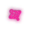 pink saturn led adventure astronomy outer space planet saturn saturn ring space neon factory