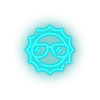 ice_blue sun led beach holiday shine summer sun sunny vacation neon factory