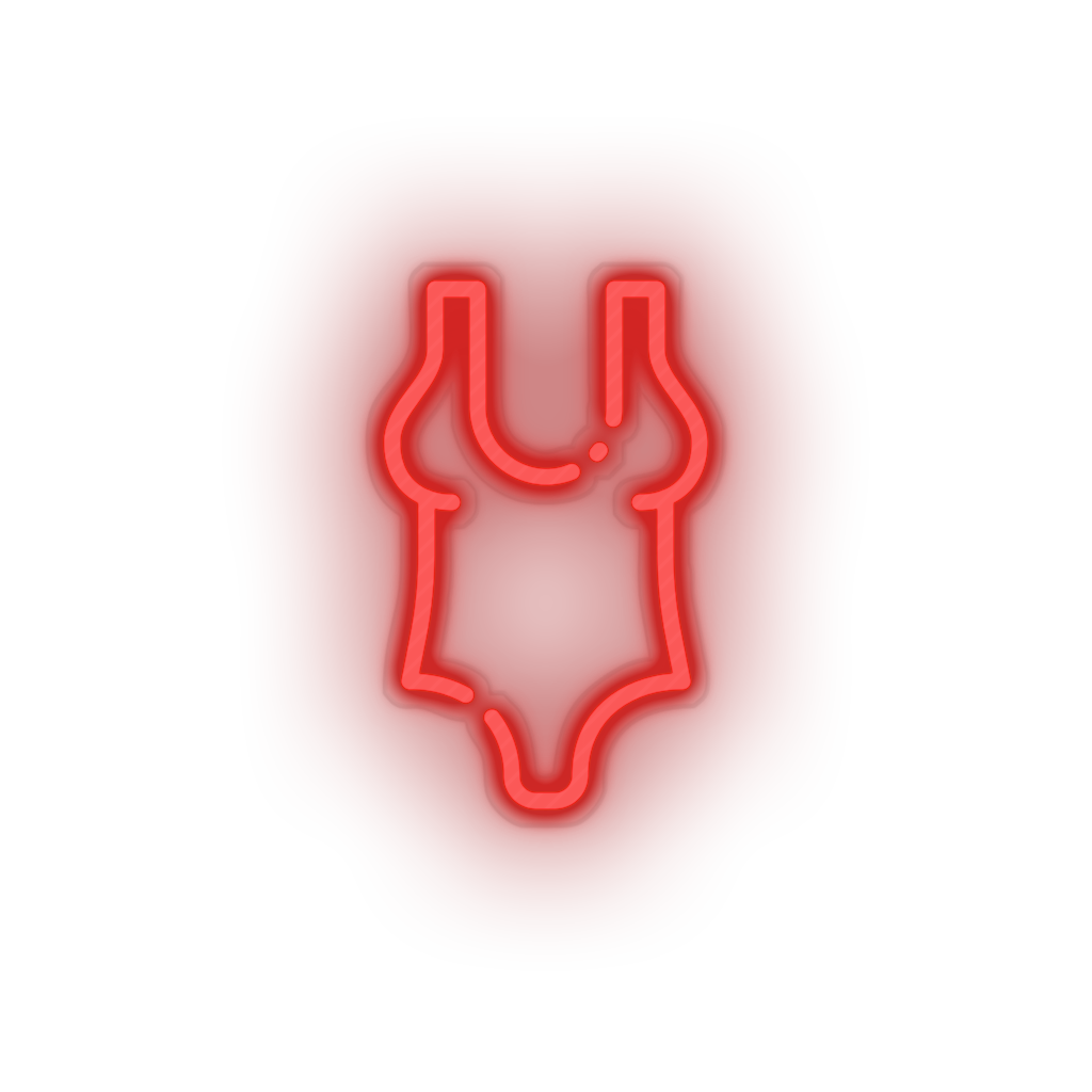 red swimsuit led beach bikini holiday summer swimsuit swimwear vacation neon factory