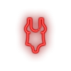 red swimsuit led beach bikini holiday summer swimsuit swimwear vacation neon factory