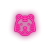 pink tiger led animal carnivore cartoon fauna tiger wild zoo neon factory