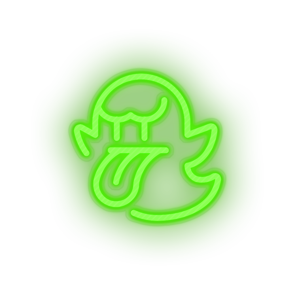 green video game boo led neon factory