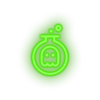 green video game bowl ghost led neon factory