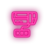 pink video game console led neon factory