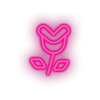 pink video game flower enemy led neon factory