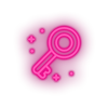 pink video game key led neon factory